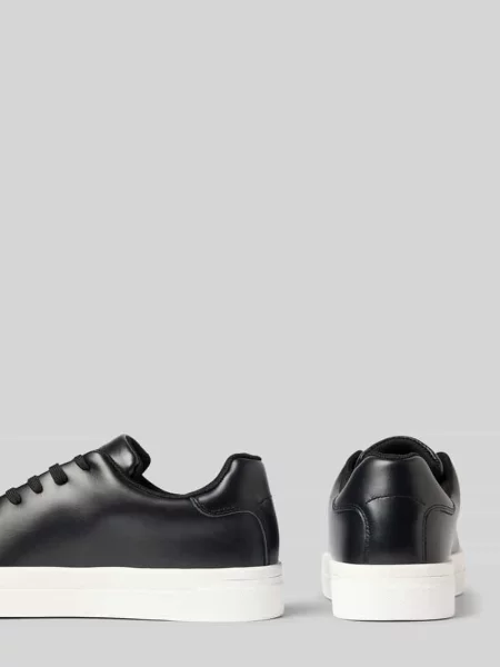 Sneakersy o niskim kroju z naturalnej skóry model DAVID' Selected Homme czarne