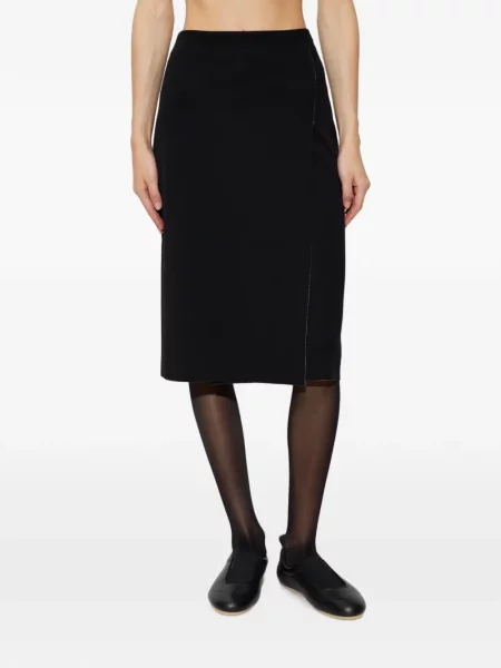 Fustă midi Jil Sander negru
