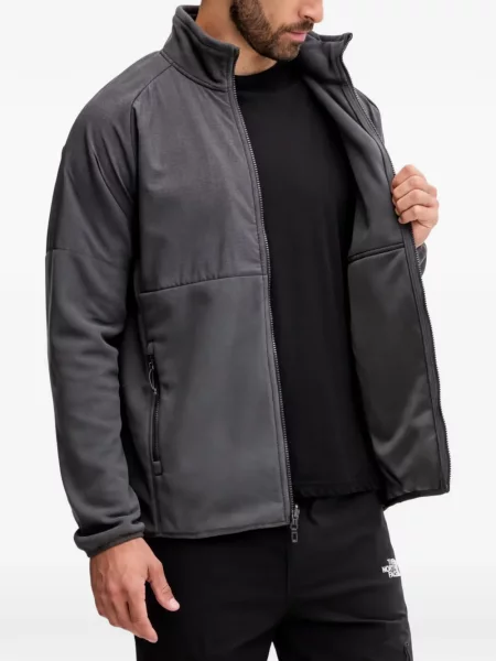 Hanorac cu fermoar The North Face cu imagine gri