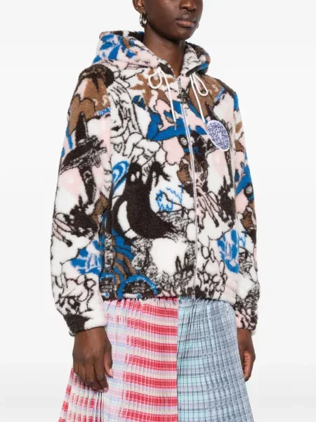 Bluza z kapturem Chopova Lowena polarowa biała