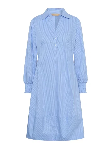 CULTURE Rochie tip bluză CUEbony albastru deschis alb