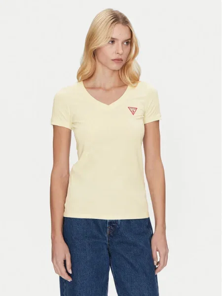 Тениска Guess жълто