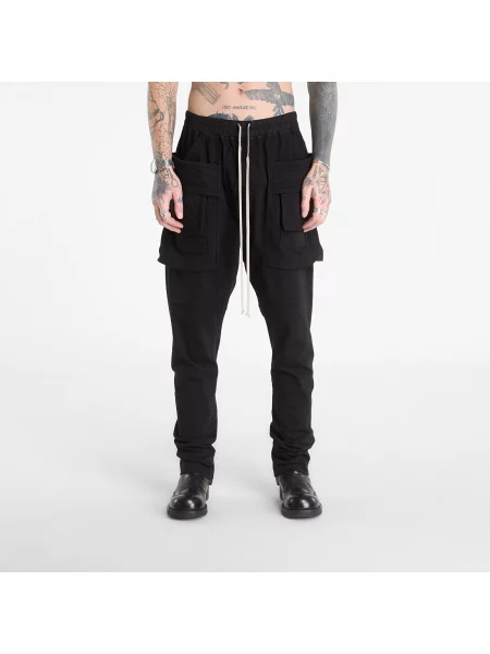 Vrvica za zategovanje kargo hlače Rick Owens Drkshdw črna