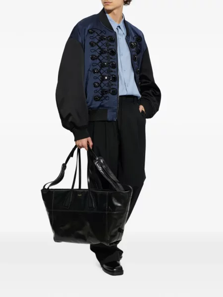 Cămașă Balmain cu broderie albastru