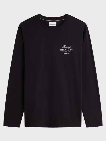 Лонгслив Tommy Hilfiger черный