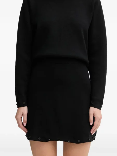 Fustă Never Fully Dressed cu pene negru