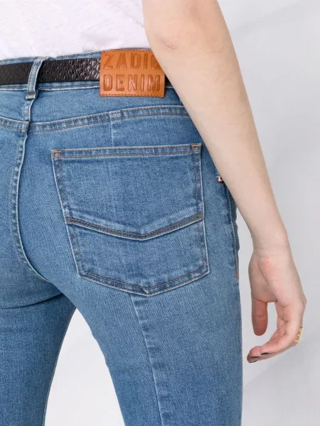 ZADIG&VOLTAIRE jeansy medium waist niebieskie