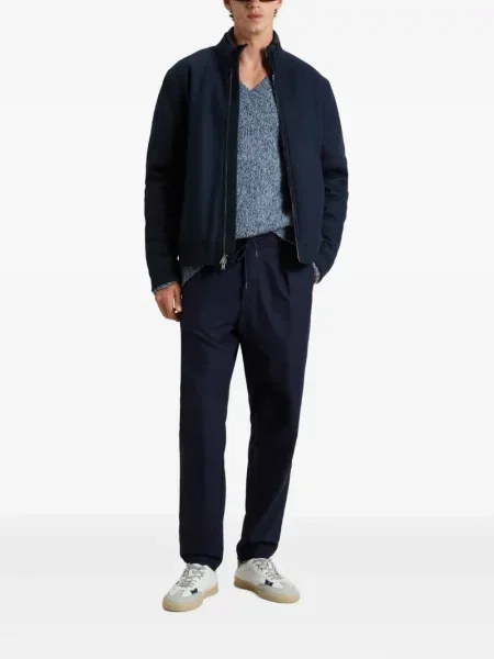 Geacă bomber Woolrich de lână albastru