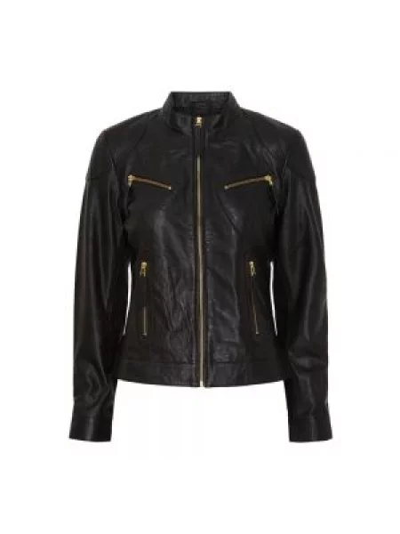 Kurtka skórzana Notyz czarna