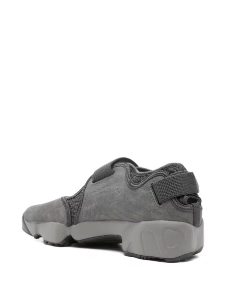 Sneakerși Nike Air Jordan cu șireturi din dantelă gri