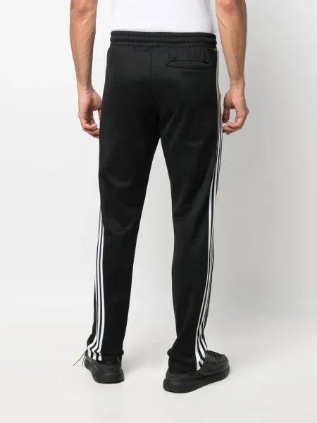Pantaloni Adidas cu dungi alergare negru
