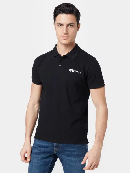 Polokošeľa Alpha Industries čierna