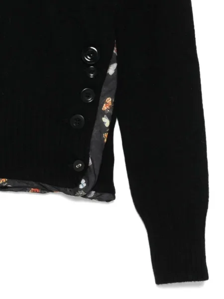 Pulover Undercover cu model floral negru