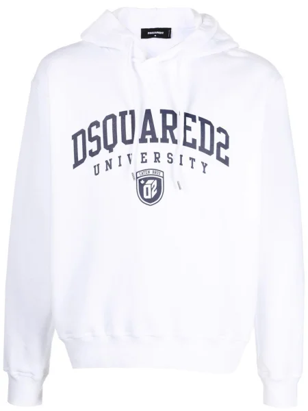 Hoodie Dsquared s kapuco bela