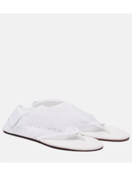 Stringi Alaïa z siateczką białe