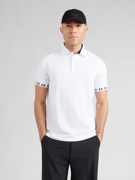 Karl Lagerfeld tricou polo alb