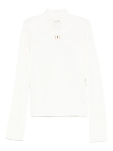 Sweter dziecięcy Twinset biały
