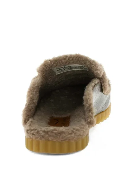 Papuci tip mules Voile Blanche din piele de oaie