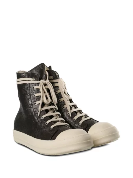 Sneakerși Rick Owens Drkshdw cu șireturi din dantelă maro