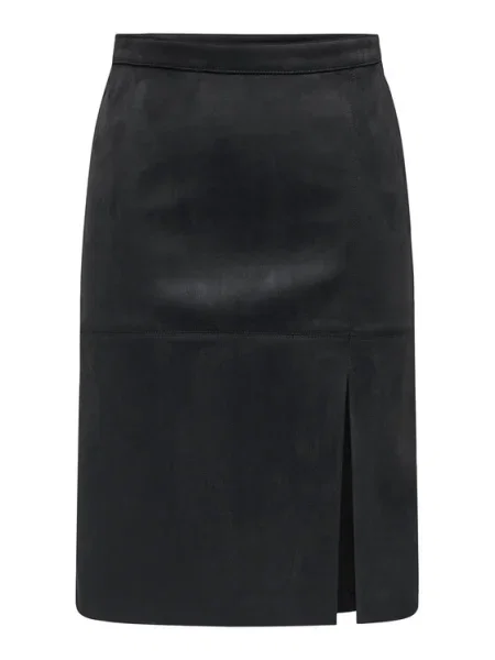 ONLY Пола от имитация на кожа Loline черен