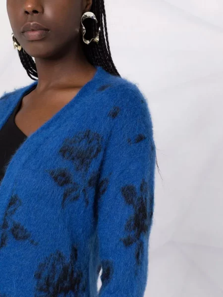 Cardigan Red Valentino cu decolteu în V roșu