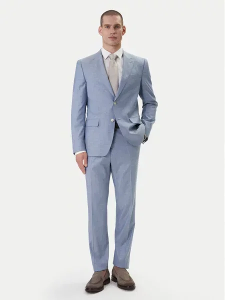 BOSS Costum Huge celest albastru