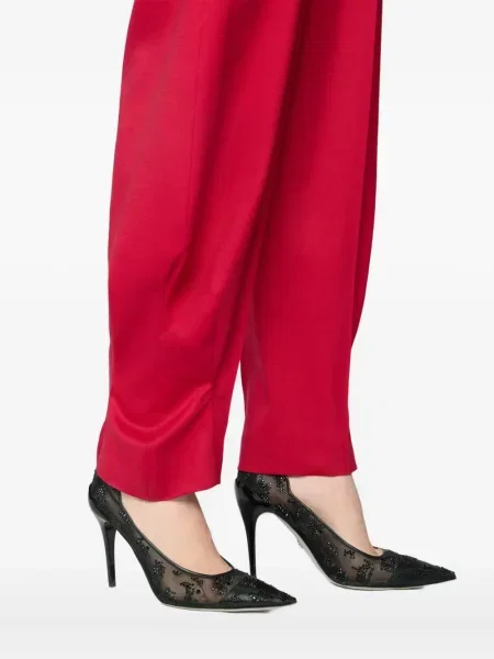Pantaloni Genny plisate roșu