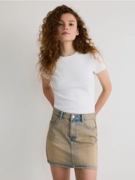 Reserved Fustă mini de blugi albastru