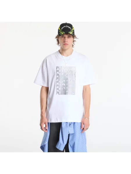 Tricou PLEASURES Immolate T-Shirt White XXL alb