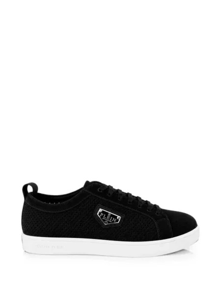 Sneakerși Philipp Plein din piele de căprioară negru