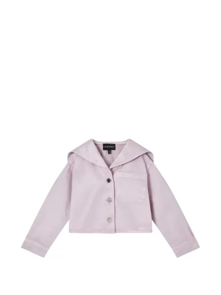 Kurtka dziecięca Emporio Armani fioletowa