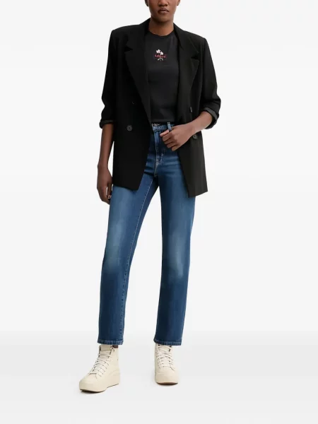 Blugi drepți Levi's® evazate verde