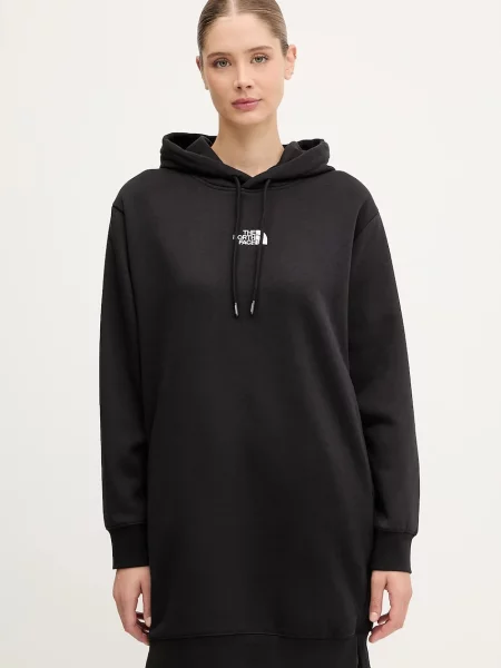 The North Face rochie Essential Relaxed mini oversize negru