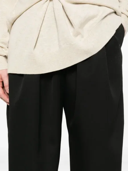 Pantaloni Isabel Marant de lână plisate negru