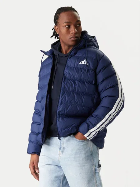 Adidas Geacă de iarnă Essentials Climawarm Bleumarin violet