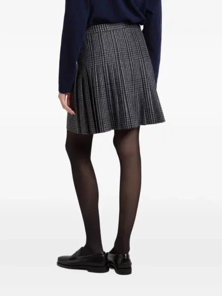 Fusta mini Woolrich în carouri negru