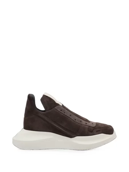 Chiloți Rick Owens din piele de căprioară slip-on maro