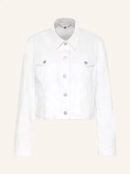 Marc Cain Kurtka Dżinsowa weiss biała