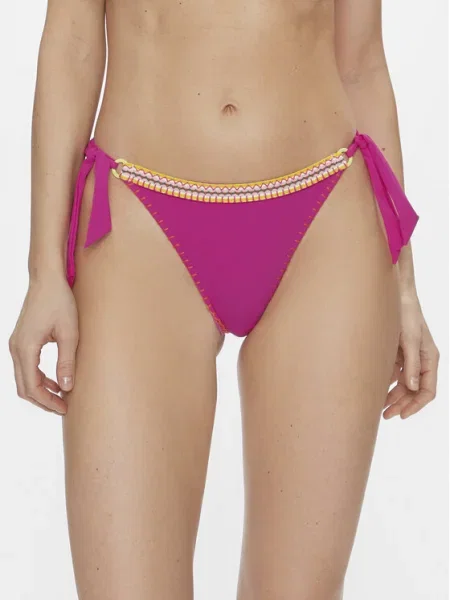 Banana Moon Bikinové nohavičky žltá / oranžová / ružová biela