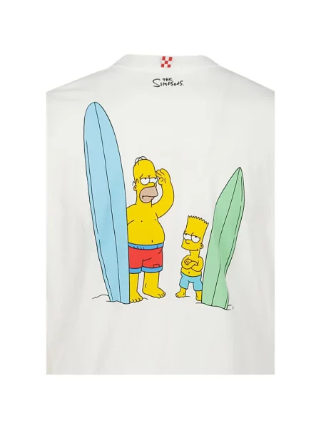 Tricou Mc2 Saint Barth cu imagine alb