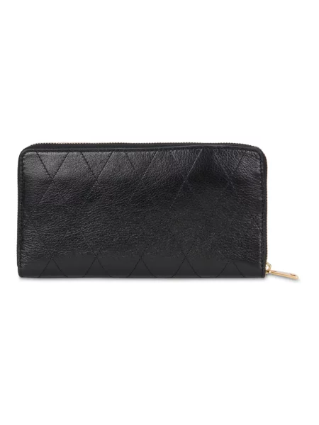 Tory Burch portfel skórzany Charlie czarny