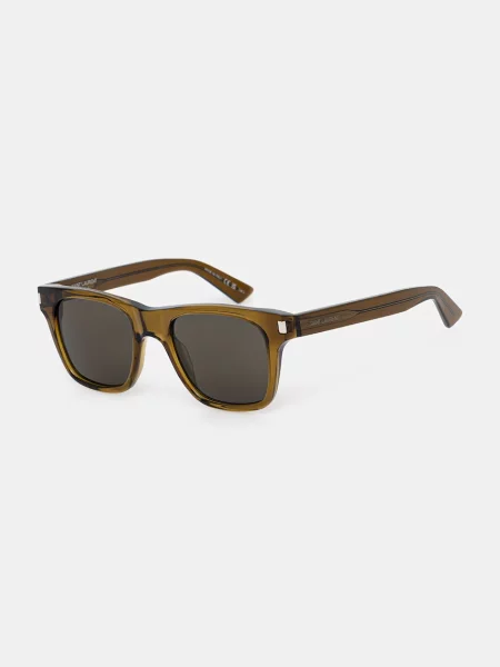 Saint Laurent okulary przeciwsłoneczne wayfarer brązowe