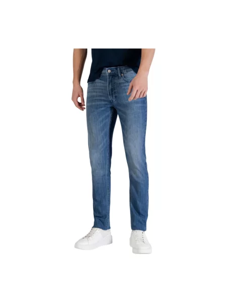 Skinny jeansy skinny Calvin Klein Jeans niebieskie