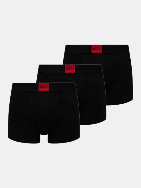HUGO boxeralsó 3 db férfi fekete