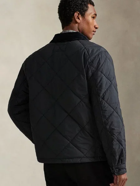 Μπουφάν Polo Ralph Lauren MATTE FINE POLY μαύρο
