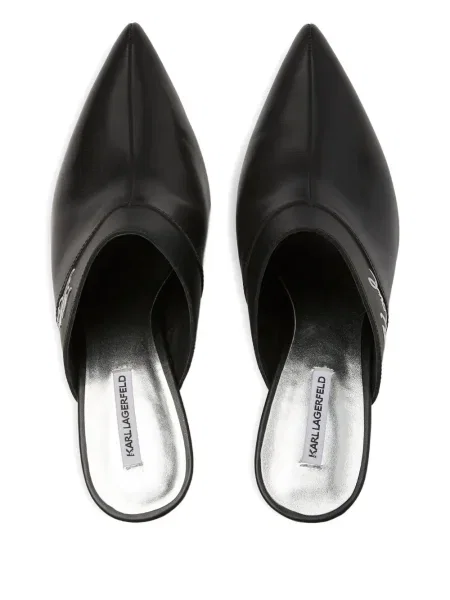 Papuci tip mules Karl Lagerfeld negru