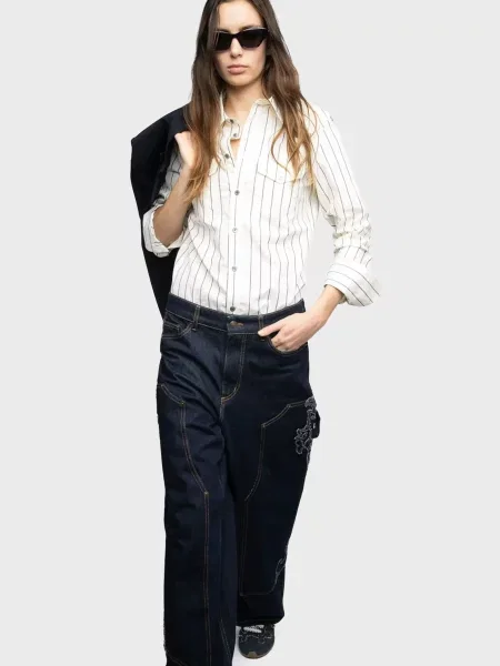 Рубашка Zadig&voltaire в полоску белая