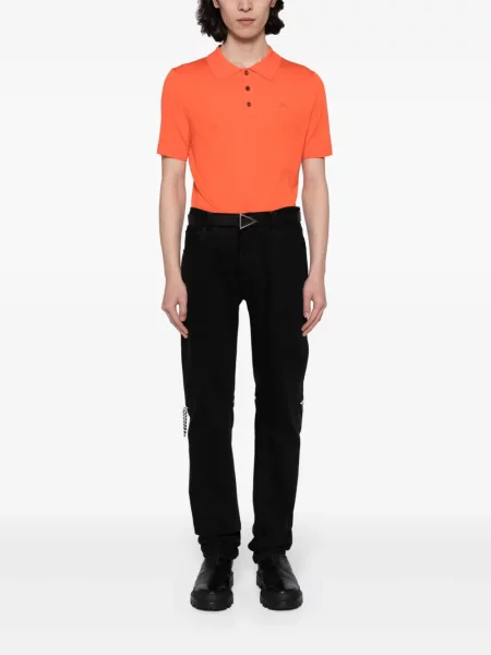 Polo Dsquared2 cu broderie de lână portocaliu