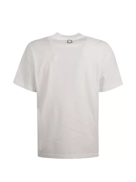 Tricou Moncler cu imagine alb