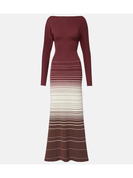 Rochie maxi Faithfull de costum bordo